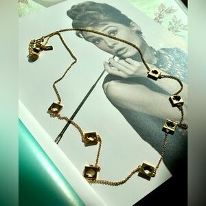 Kate Spade Gold tone Long Necklace Size 30”